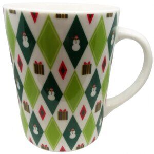 Starbucks Barista 2003 Snowman Diamond Coffee Mug
